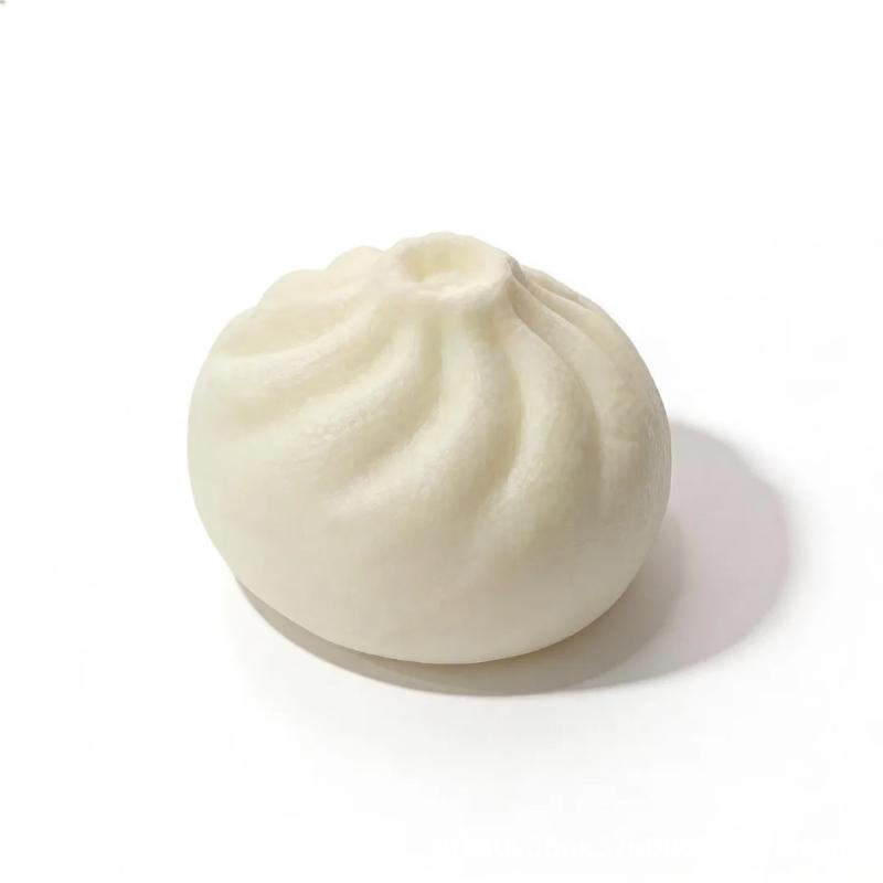 Simulation Steamed Bun Toy Slow Rebound PU Stress Relief Squeeze Toy for Kids Adults Home Office Anxiety Release