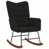 VidaXL Rocking Chair Black Velvet, Chair, Lounge Chair, Relaxation Chair, Chaise Longue, Lounge Seat, Chair 4016838