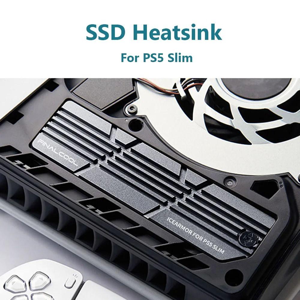 Replacement Aluminum Alloy SSD Heat Sink Heatsink Cooling NVMe SSD Radiator SSD Cooler for PS5 Slim/ PS5 Pro