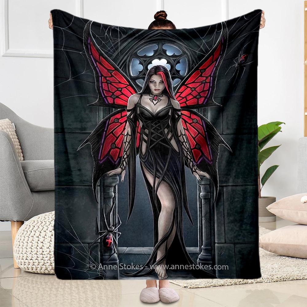 Gothic Style Blanket Comfortable Perfect for Livingroom Bed Seaside Four Seasons Multipurpose Warmthful Decor Best Holiday Gift for Friends Family