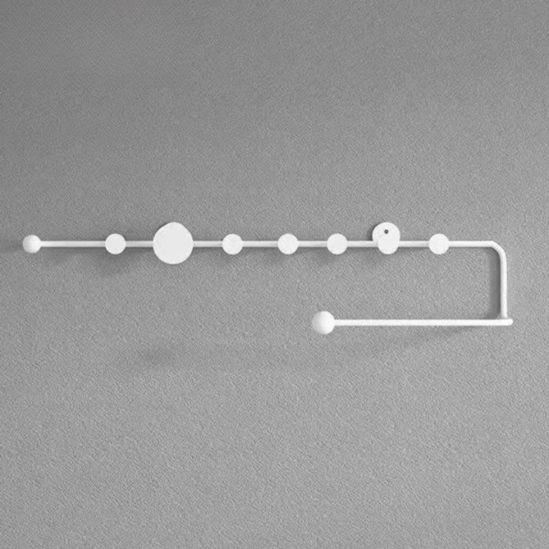 

Household Coat Rack Light Luxury Entrance Metal Hanging Clothes Rack Elegant Interior Nordic Racks Living Room Furniture белый