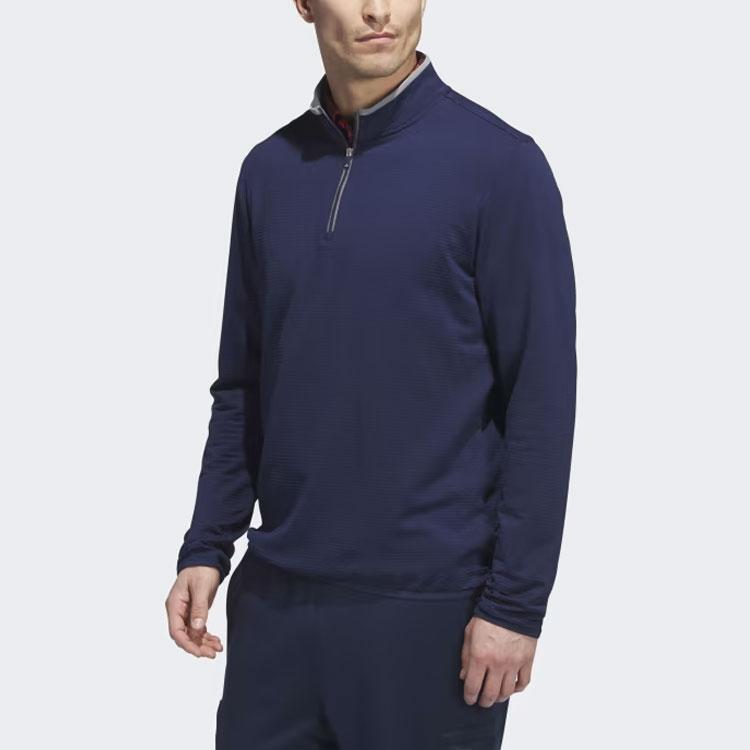 Adidas Lightweight Cold.Rdy Quarter-Zip Sweatshirt Men Jacket Navy-Blue HZ3199