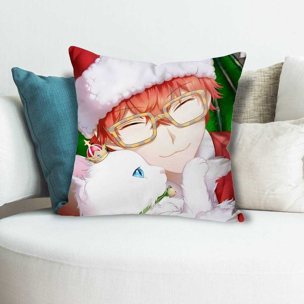 Game MMystic Messenger 707 Pillow Cases for Bedroom Living Room Sofa Home Decor Polyester Cushion Cover with Zipper