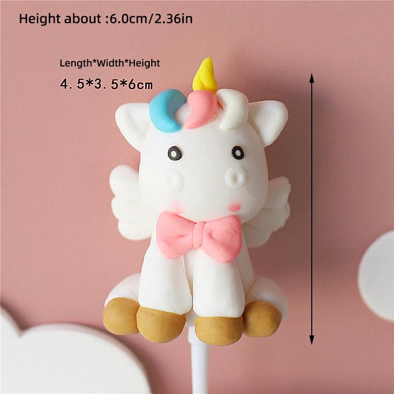 Rainbow Cake Topper Unicorn Birthday Party Decoration Kids Toddlers Birthday Party Happy Birthday Colorfu Rainbow Theme Supplies