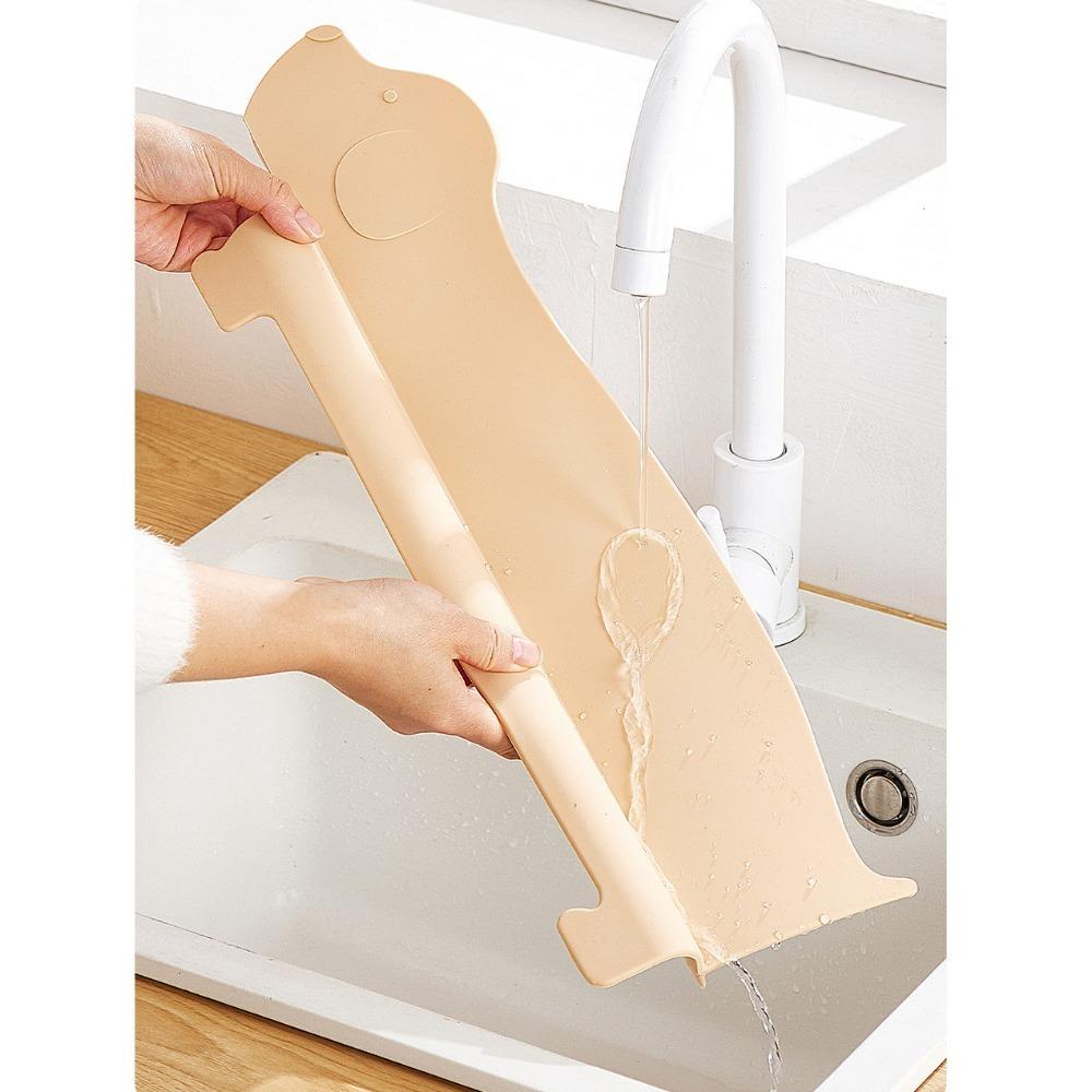 Suction Cup Base Sink Splash Guard Soft Water Blocking Board Silicone Water Baffle Kitchen Gadgets