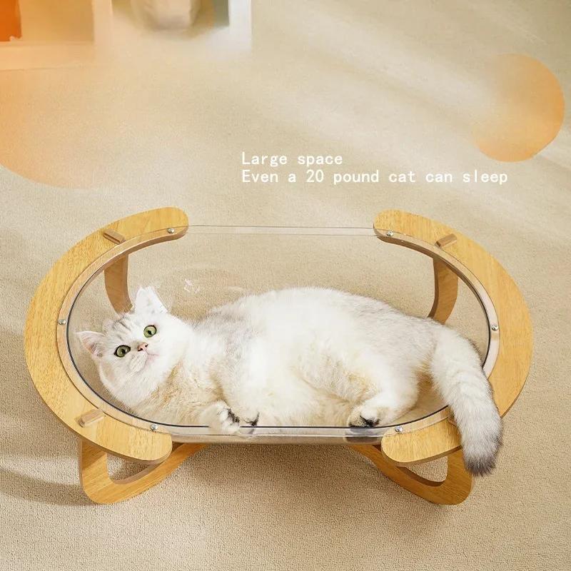 Wholesale Acrylic Pet Dog Sofa Cats Bed Animal House Pet Sleeping Beds Space Capsule Cat Litter Cushion