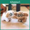 Soft Plush Dog Keychain Cute Cartoon Animal Bag Accessory Adorable Stuffed Doll