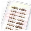 Soft Segment False Eyelashes in Dark Brow &Black, Natural Wispy Look for Everyday Wear–Lightweight,Realistic Lash Extension for a Subtle Flirty Effect