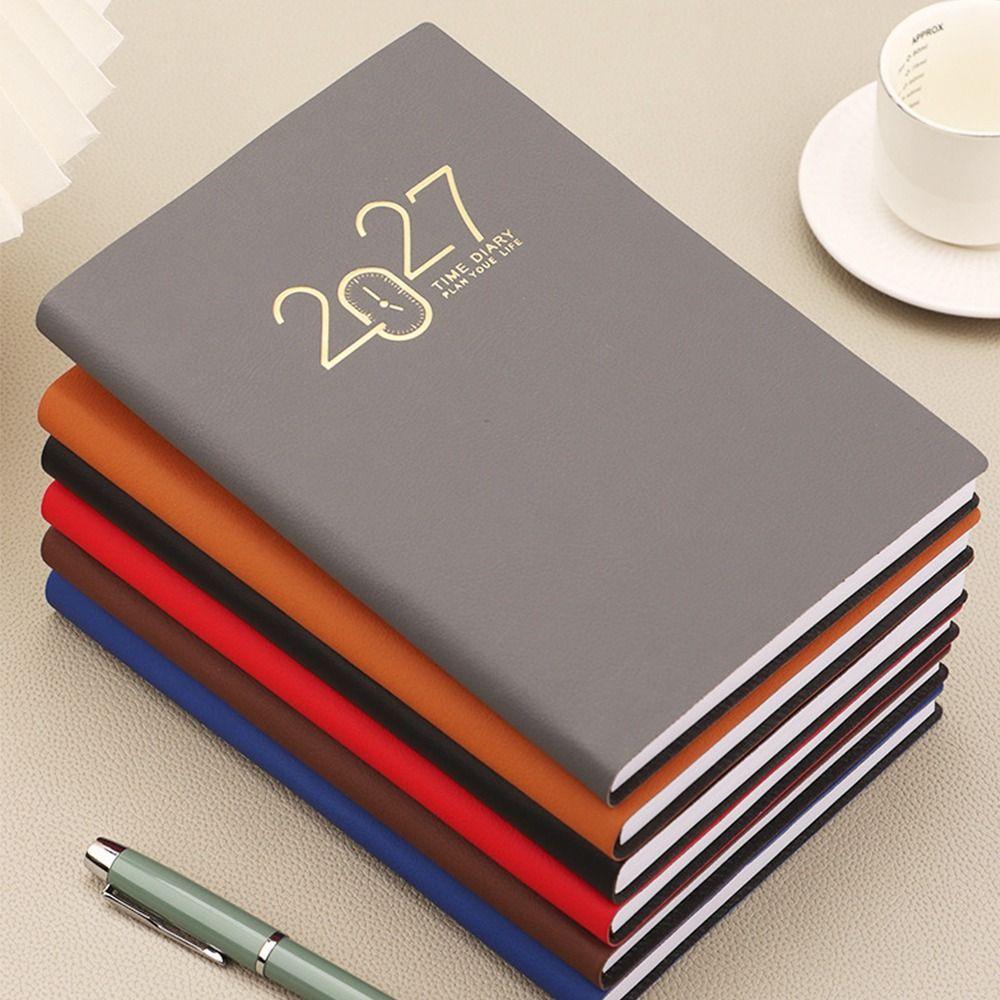 High Quality A5 2027 Planner with Monthly&Weekly Plan Pages Efficiency Agenda Book English English Planner School Office