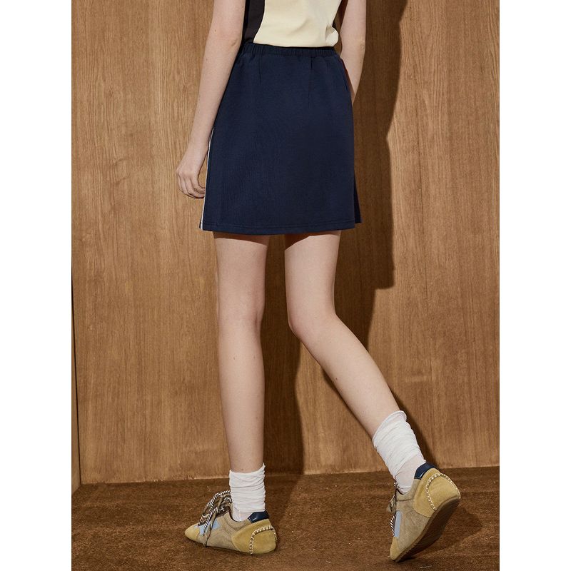 Coolhut American Retro Straight-Leg Slimming Solid Color 2025 Summer Skirt Short Skirt Silhouette Basic