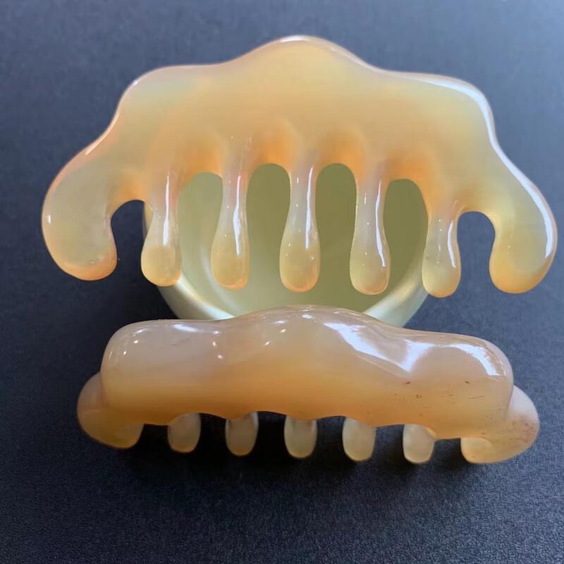 Natural Sheep Horn Head Meridian Massage Comb
