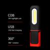Working Light Rechargeable USB COB Inspection Light LED Lamp Magnetic Base for Car Repair Home Workshop Garage Emergency