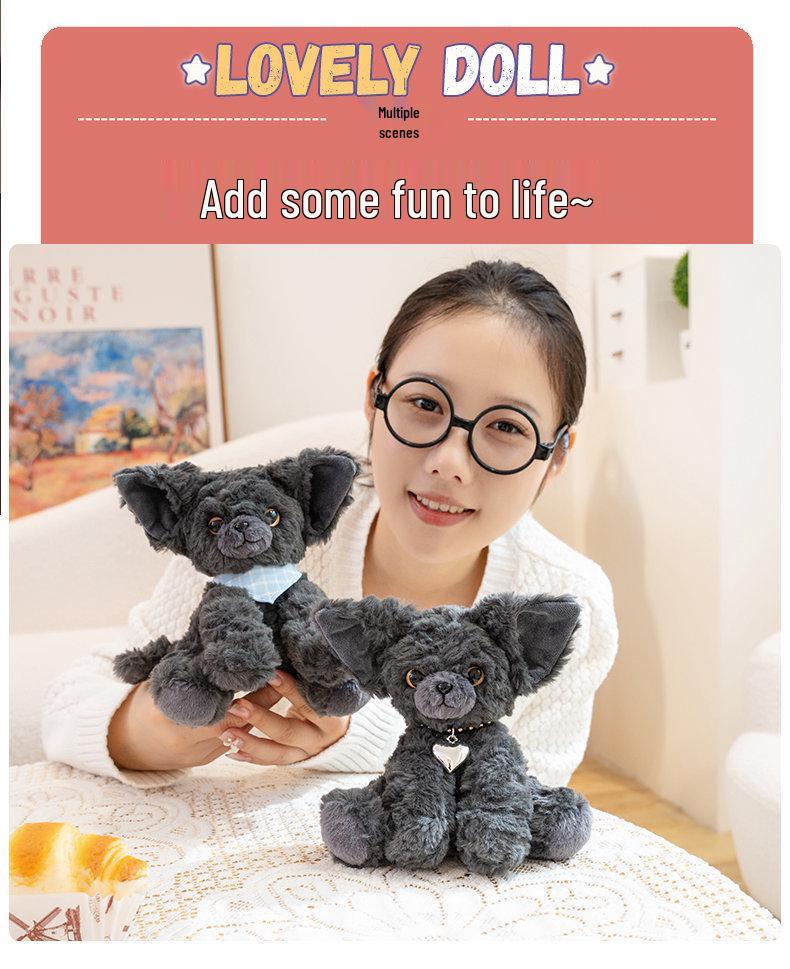 Adorable Black Cat Plush Toy – Palm-Sized Children's Companion & New Year Gift