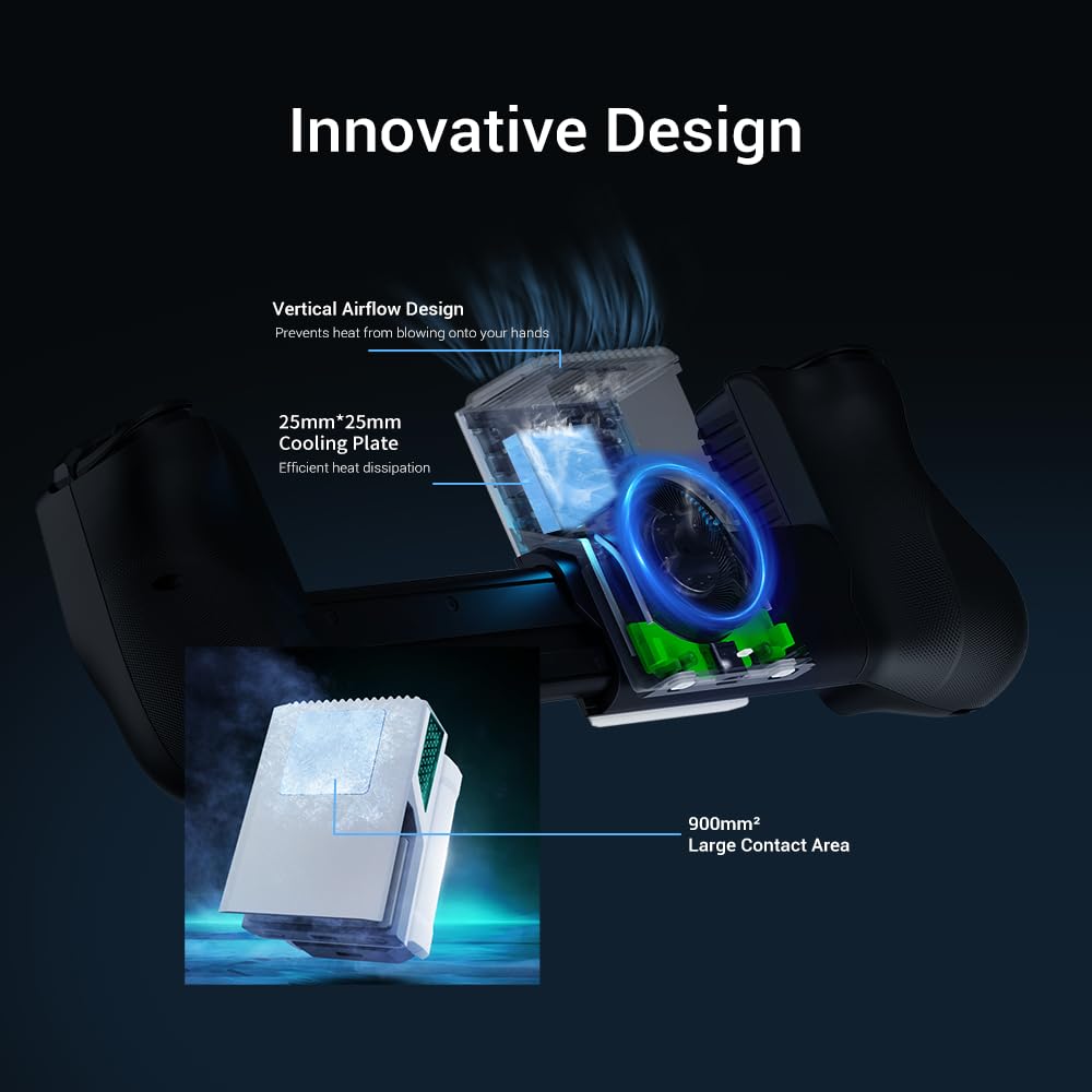GameSir Fx5 Lite Smartphone Cooling Powered Mobile Cooler with Peltier Element Designed Exclusively for the X5 Wide Contact Three Cooling Smartphone