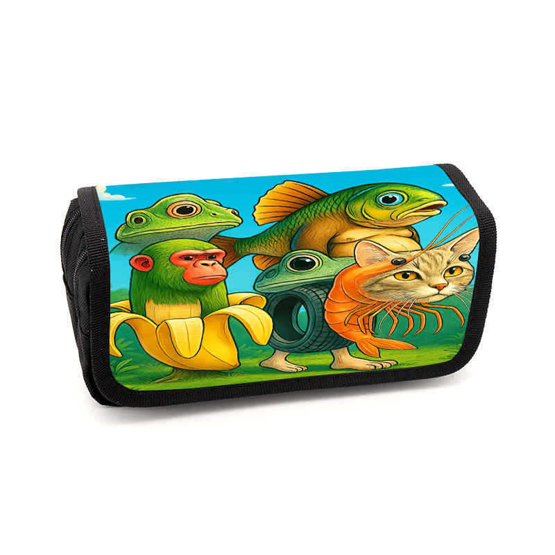 Brain Rot Pencil Case Animation Peripheral Storage Bag Stationery Pencil Case