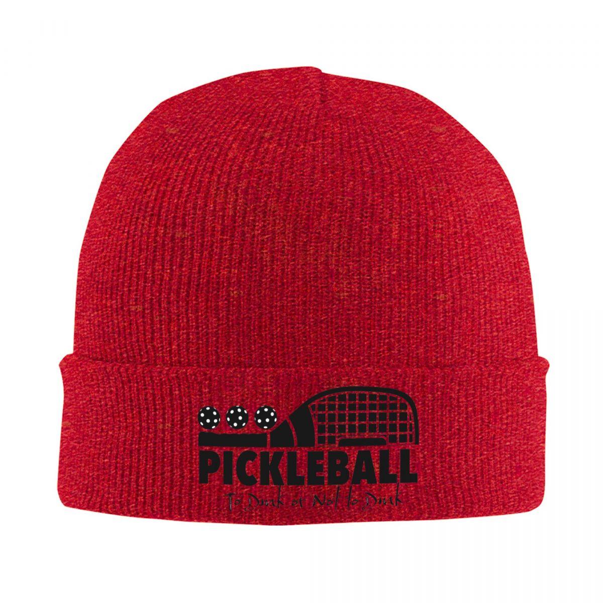 

Pickleball Warm Knitted Cap Hip Hop Bonnet Hat Autumn Winter Outdoor Beanies Hats for Unisex Adult One Size