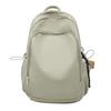 Casual solid color large capacity schoolbag new middle and high school students backpack travel backpack