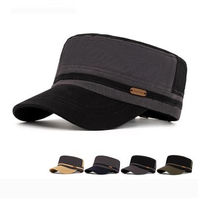 Men's Cap Spring Summer Flat Cap Outdoor Sun Hat Color Matching Cap