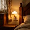Nachtlampje Paddestoelvorm LED Nachtlampje Stekkeradapter Zacht Warm Licht Decoratieve Verlichting voor Kinderkamer Slaapkamer