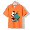 XH90 MINISO 2026 Summer New Printed Cotton Round Neck T-shirt for Children Aged 1-16, Boys and Girls