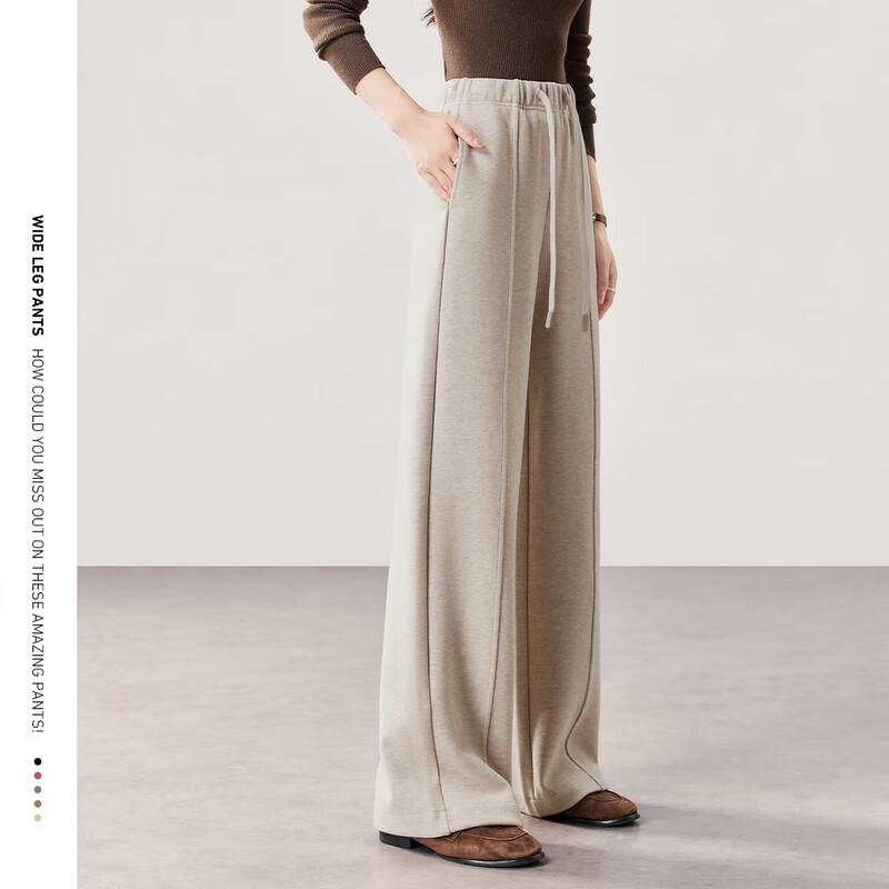 HSTYLE Women's Flowy High-Waisted Wide-Leg Pants