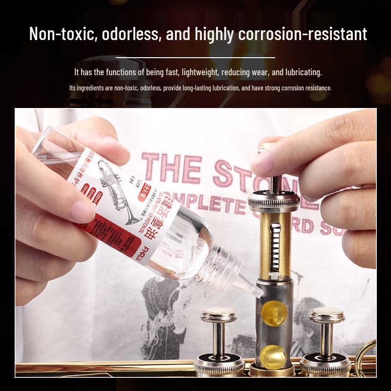 Valve and Key Oils for Brass Instruments – Small, Large, and Rotary Variants Available at varying sizes for maintenance and lubrication.
