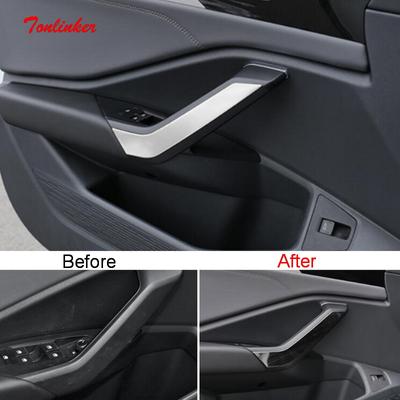 Tonlinker Innentürgriff-Abdeckungsaufkleber für Volkswagen Jetta MK7 -20, Auto-Styling, 4 Stück, Edelstahl-Abdeckung