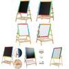 Kid Magnetic Drawing Board With Elevating Wooden Frame For Artistic Play And Education