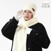 Womens Winter Knit Hat Scarf Gloves Set Warm Windproof Beanie With Matching Accessories In Striped