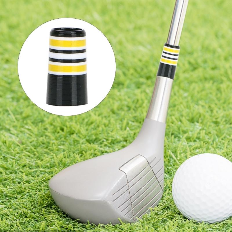 10Pcs MultiRing Golfs Iron Ferrules Striped Golfs Iron Ferrules Golfs Tapered Ferrules Golfs Accessory for Most Iron Shaft