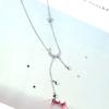 Korean Style Star & Moon Tassel Necklace - Women's Simple Clavicle Pendant