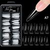 100Pcs Soft Gel False Nail Tips Short Square Coffin Almond Artificial Press On Fake Nails Extension Manicure Tools