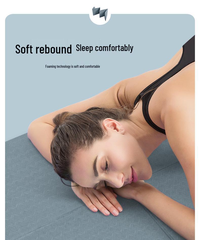 Foldable Non-Slip Yoga Mat for Beginners - Men's & Women's Fitness Mat