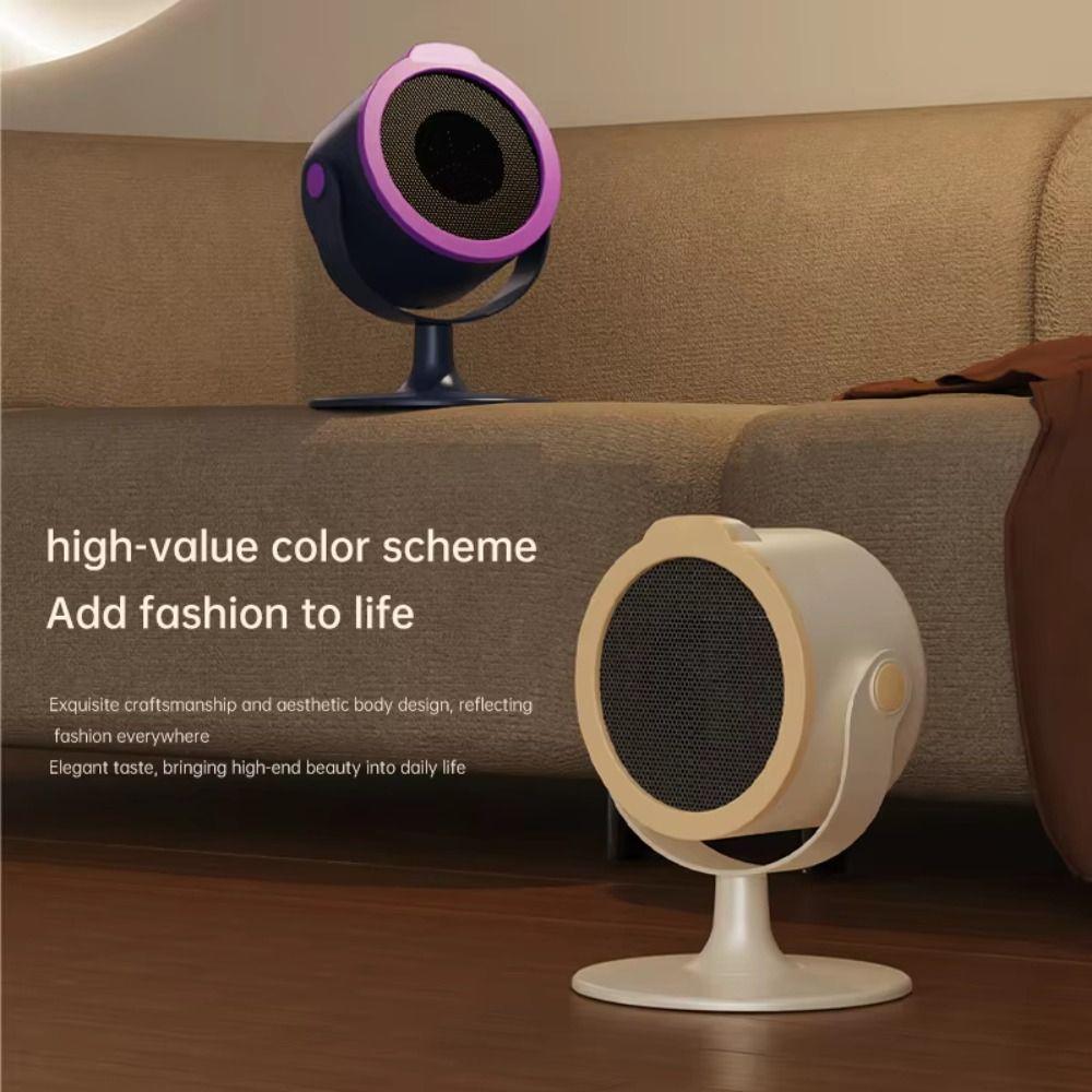 Warm Air Adjustment Portable Desktop Heater Energy Saving Electric Heater  Desktop Use