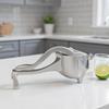 Manual Juicer Multifunctional Compact Aluminum Alloy Small Manual Lemon Juicer for Home Bar Restaurant Dorm Travel Camping
