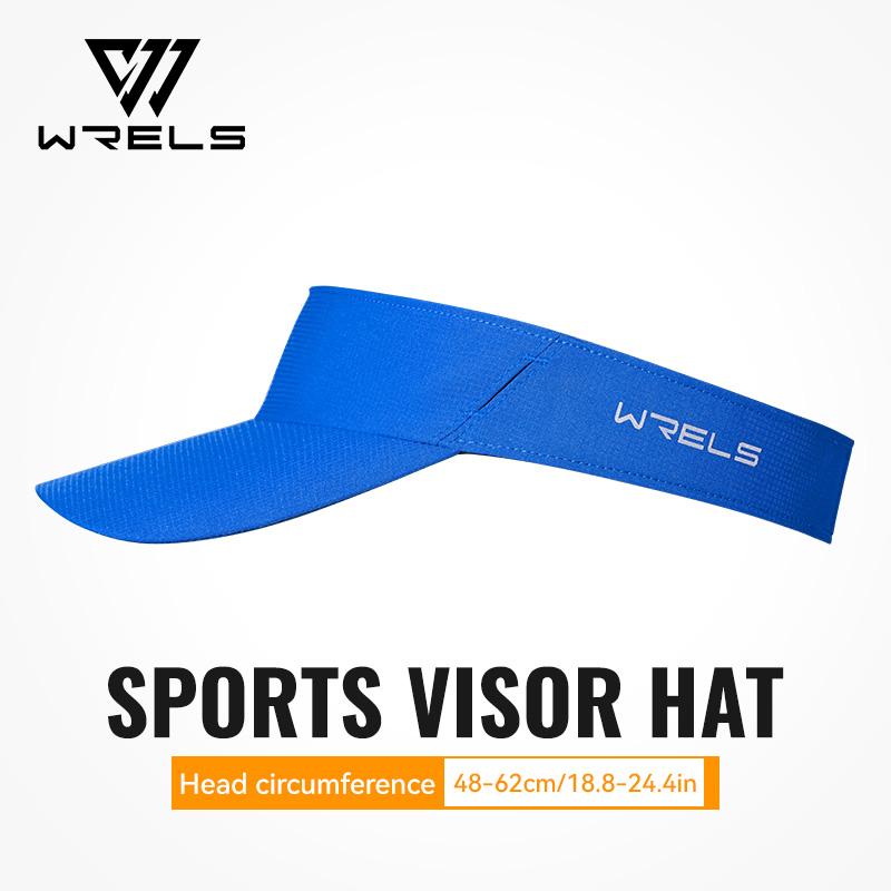WRELS Спортивная кепка-козырек Защита от УФ-лучей Дышащая для улицы Велосипеда Бега Регулируемая Быстросохнущая Пустая Кепка для Тенниса Гольфа