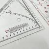 2x Dreieck Lineal Quadrat Winkelmesser für Geometrie Leichte Messung Layout