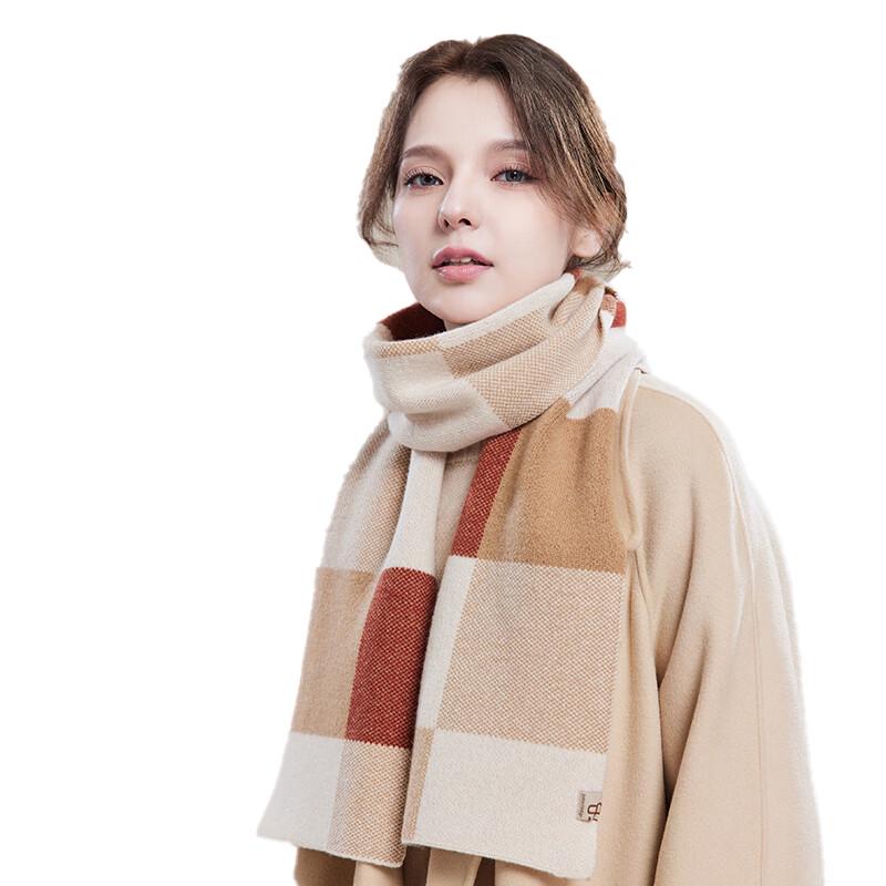 JIUMU Women's Pure Wool Warm Scarf