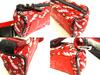 Authentischer Christian Louboutin Roter Nylon Gürtel Hüfttasche Pouch #a946 Aufgearbeitet