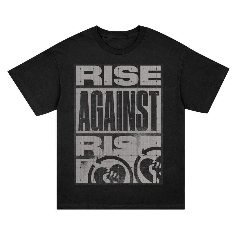 Rise Against Band Punk Rock Graphic T Shirt 100 Cotton Unisex Casual Tee Retro Distressed Heart Fist Print Streetwear S