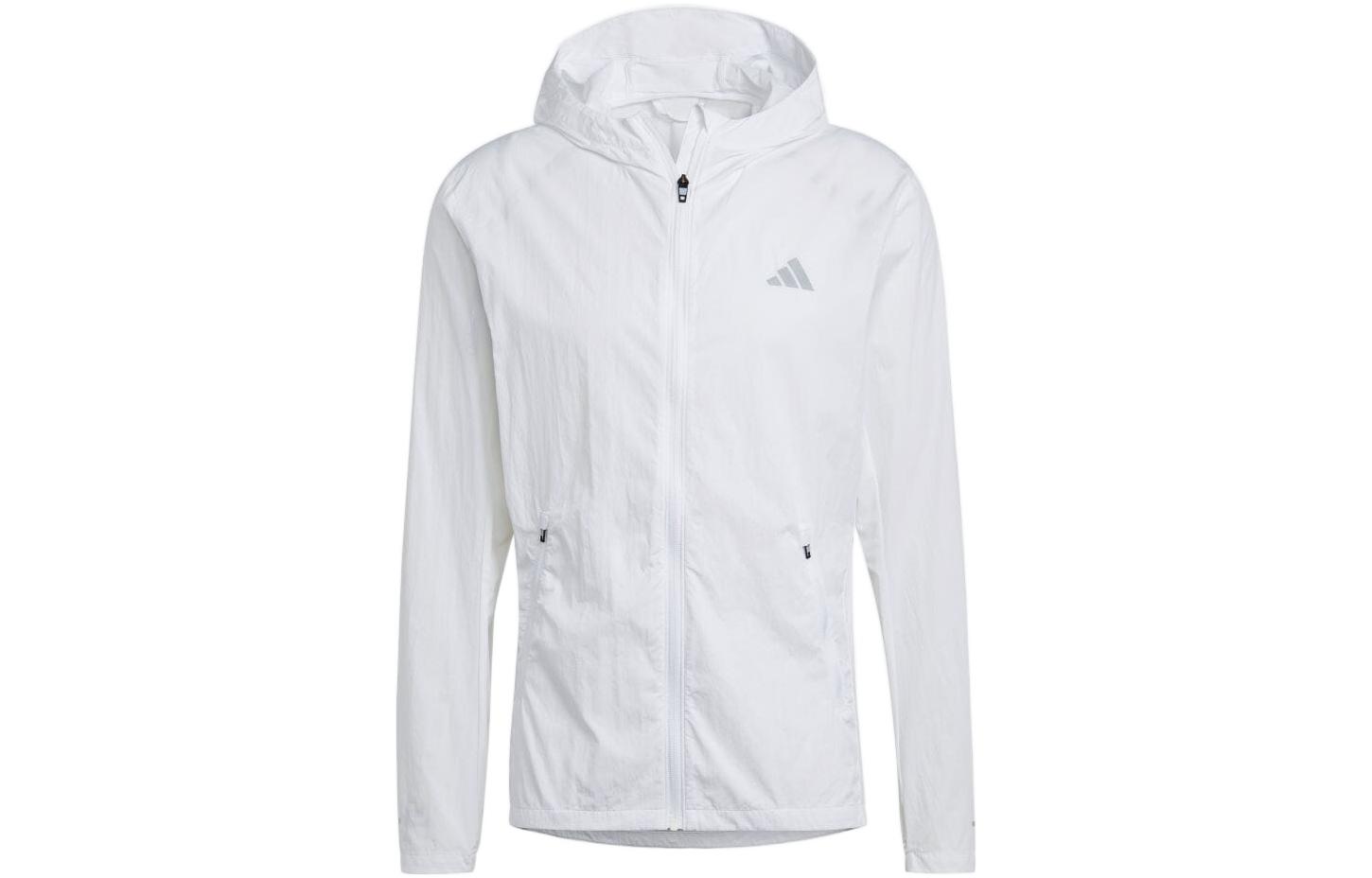 Adidas Jackets Men s White Hooded Moderate Other IB8265 S
