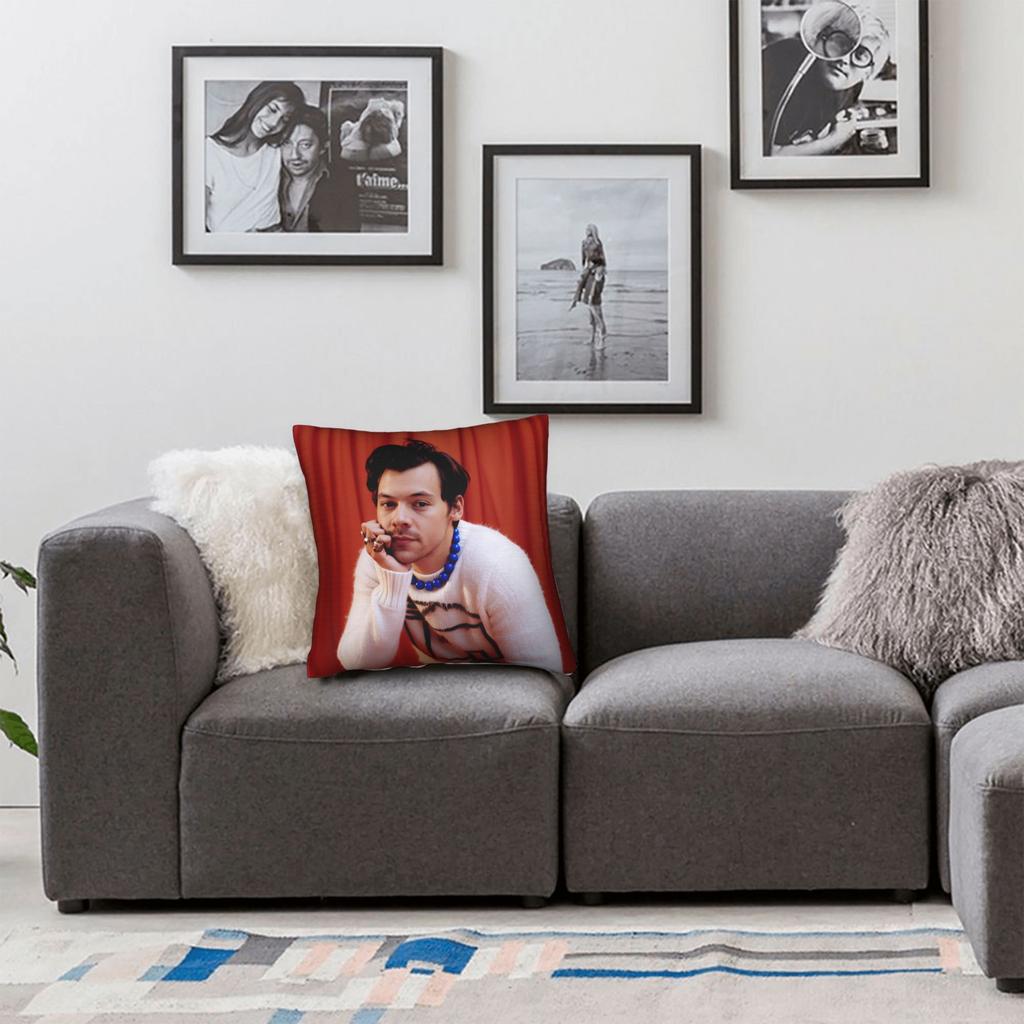 Singer H-Harrys S-Styles Pillow Case Custom Pillow Cover For Living Room Sofa Novelty Cushion Cover