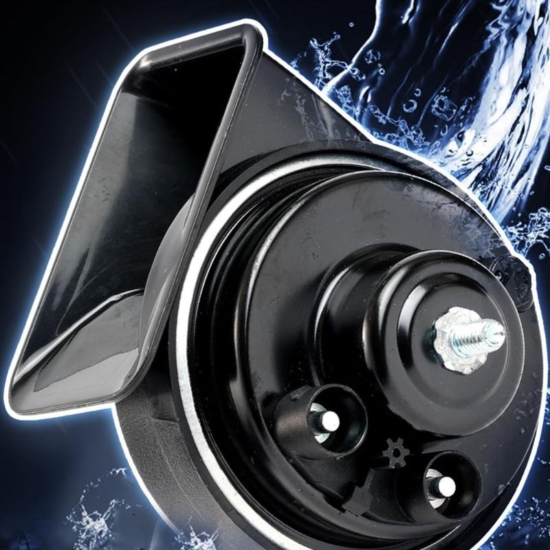 2PCS Direct Replacement Heavy Duty Auto Horns Single Plug Connection Easy Install Enhancing Sound Output  For Vehicle
