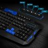 2.4GHz Wireless Keyboard Gaming Keyboard Mouse Combo 19 Keys Anti-ghosting Adjustable DPI Mouse USB Receiver Adapter Mouse Mat