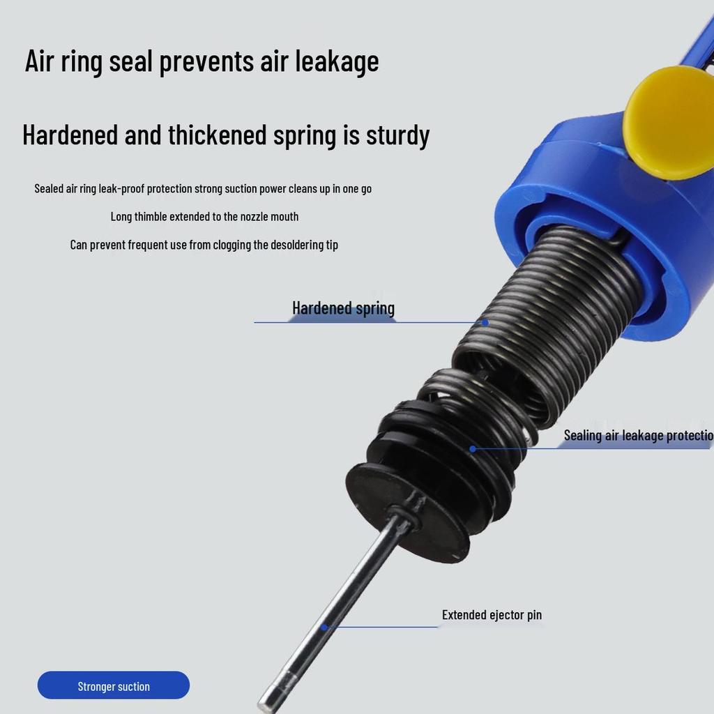 Large Desoldering Pump for Efficient Solder Residue Removal - Manual Vacuum Solder Sucker Extractor