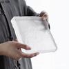 Simple Glass Tray Creative Frosted Tea Pot Mat Fruit Dry Fruit Storage Tray Cake Dessert Tray Household Tea Set Accessories