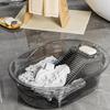 Washboard Basin Non-Slip Transparent Design Large Capacity Heavy Duty Bathroom Washing Basin with Washboard