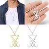 Sigil of Lucifer Pendant Necklace Devil Jewelry Men Gifts Not Easy to Fade