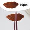 10 Pieces Wooden Chopstick Holders Rest Chopsticks Spoon for Fork