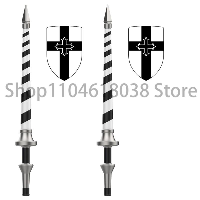 Medieval Military Figures Octopus Sea Demon Knights Building Blocks Weapons Accessories Sword Temple Spear Shield MOC MINiBricks